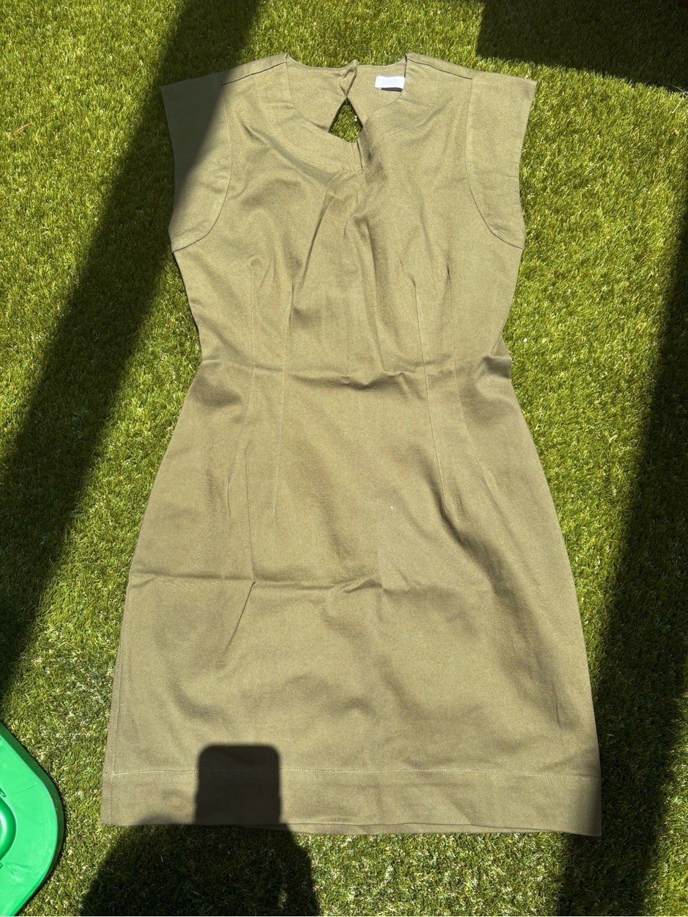 SABLYN Sleeveless Olive Sheath Dress - Classic Women's Work Dress